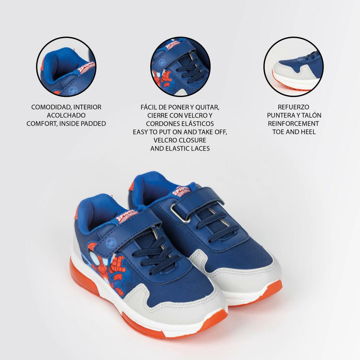 Sneaker mit Spidey LED Dunkelblau-3