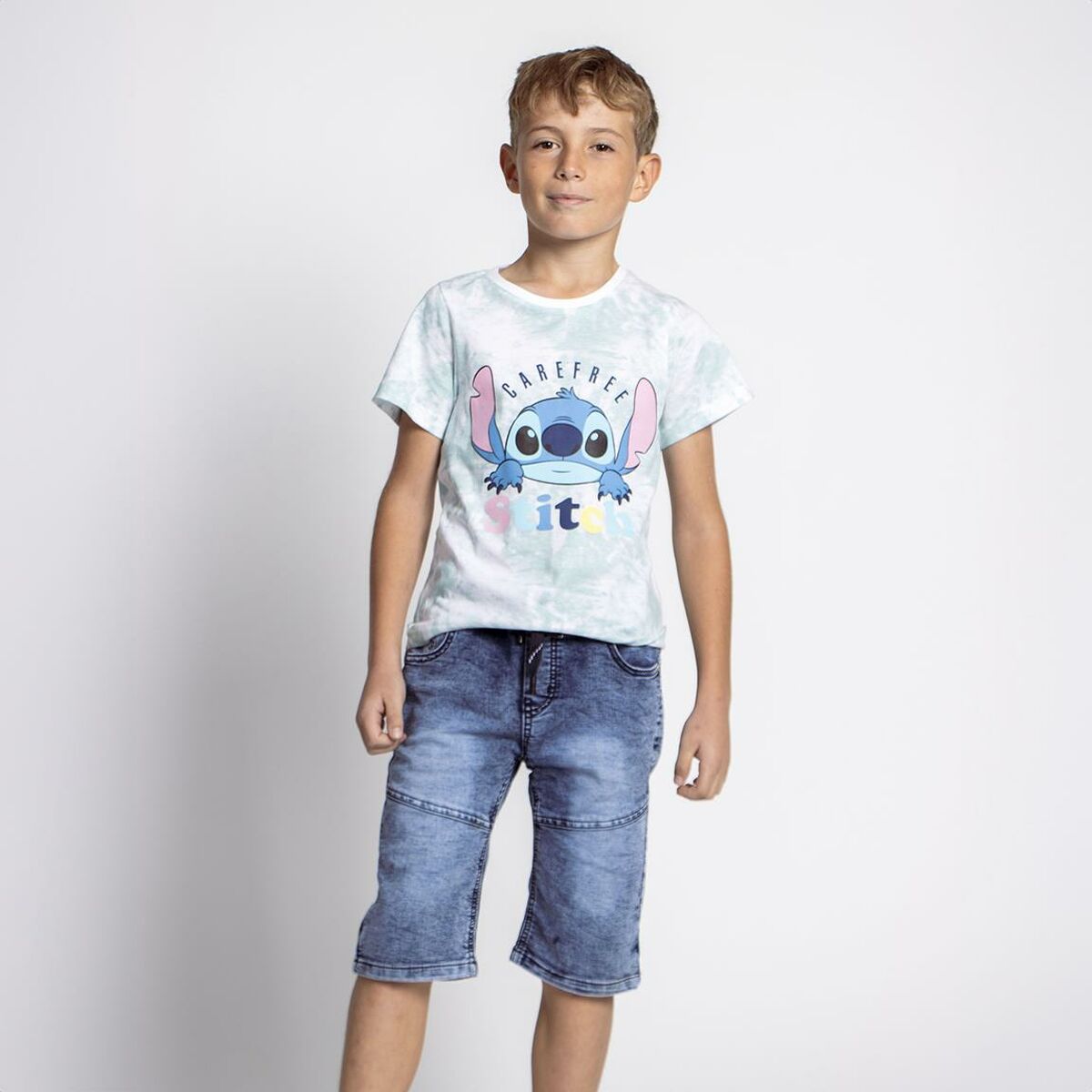 Kinder T-Shirt mit kurzen Ärmeln Stitch Mehrfarbig-5