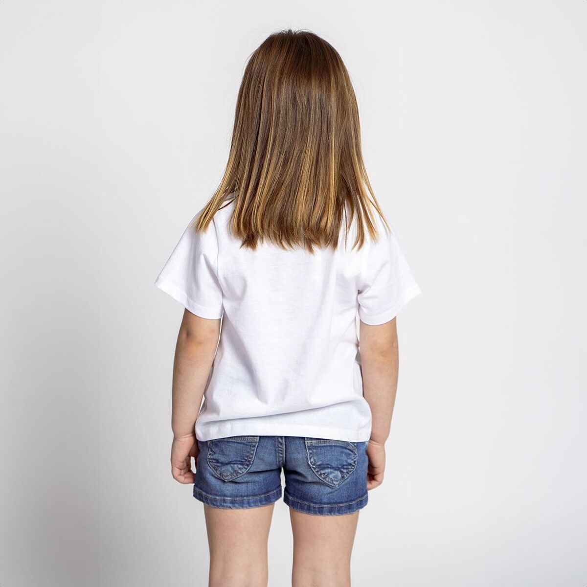 미니 마우스 베이비 쇼트 슬리브 티셔츠 화이트-5