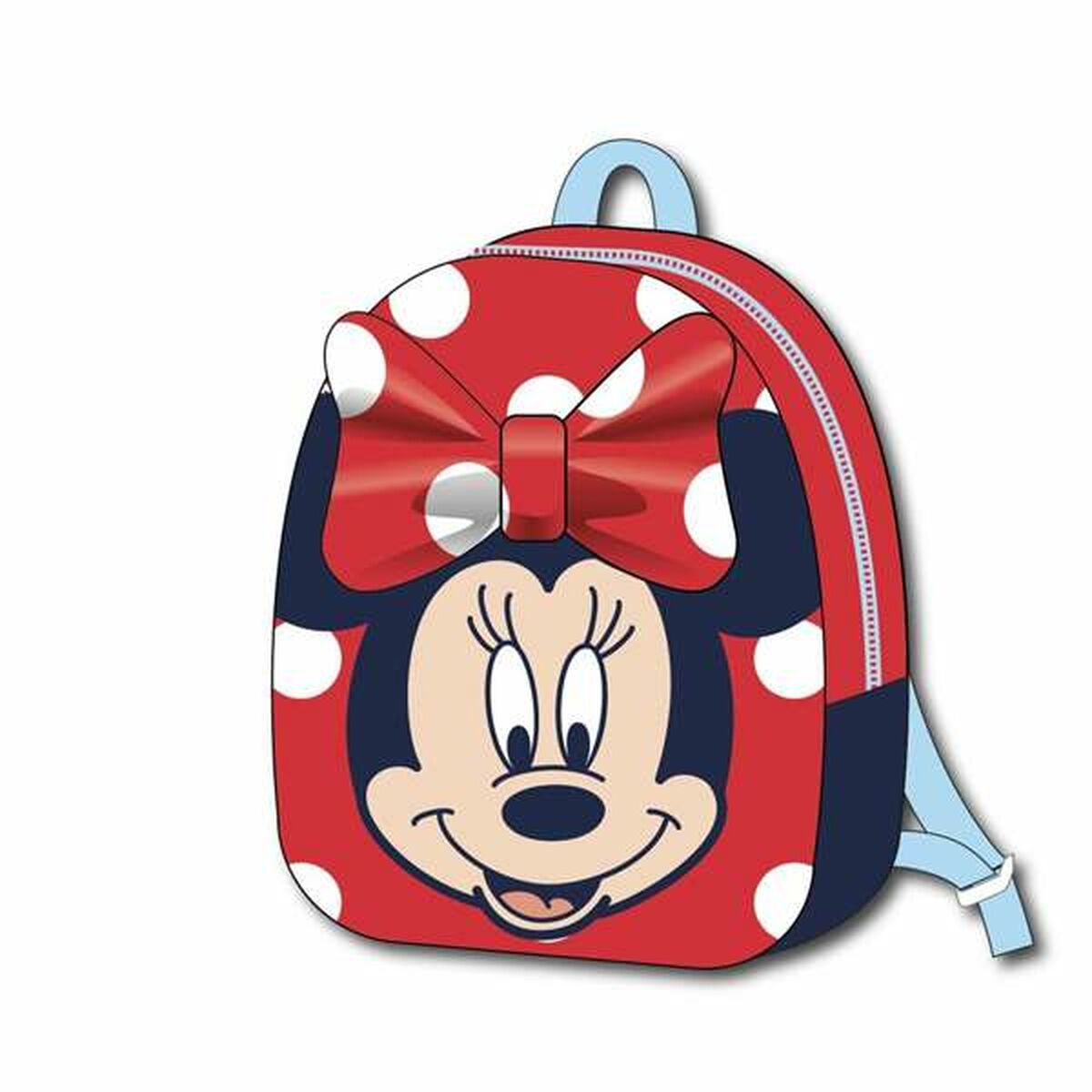 Школьный рюкзак Minnie Mouse Красный 18 x 22 x 8 cm-3