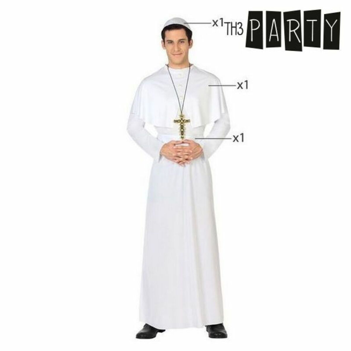 Маскарадные костюмы для взрослых Pope Папа (3 pcs)-2