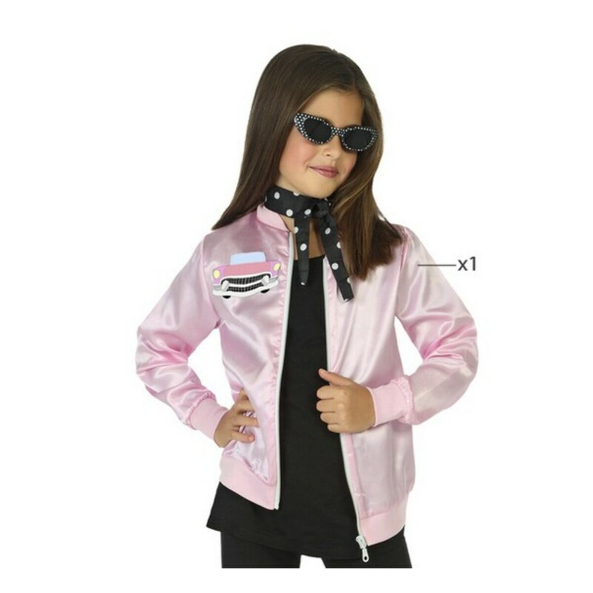 Маскарадные костюмы для детей Grease Розовый (1 Pc)-2