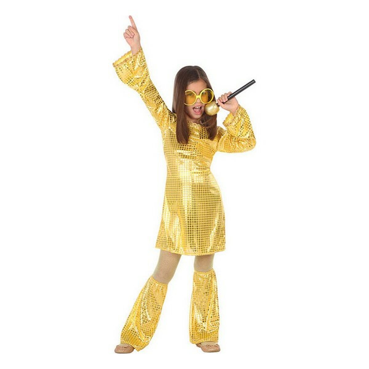 Маскарадные костюмы для детей Disco Позолоченный (2 Предметы) (3 pcs)-7