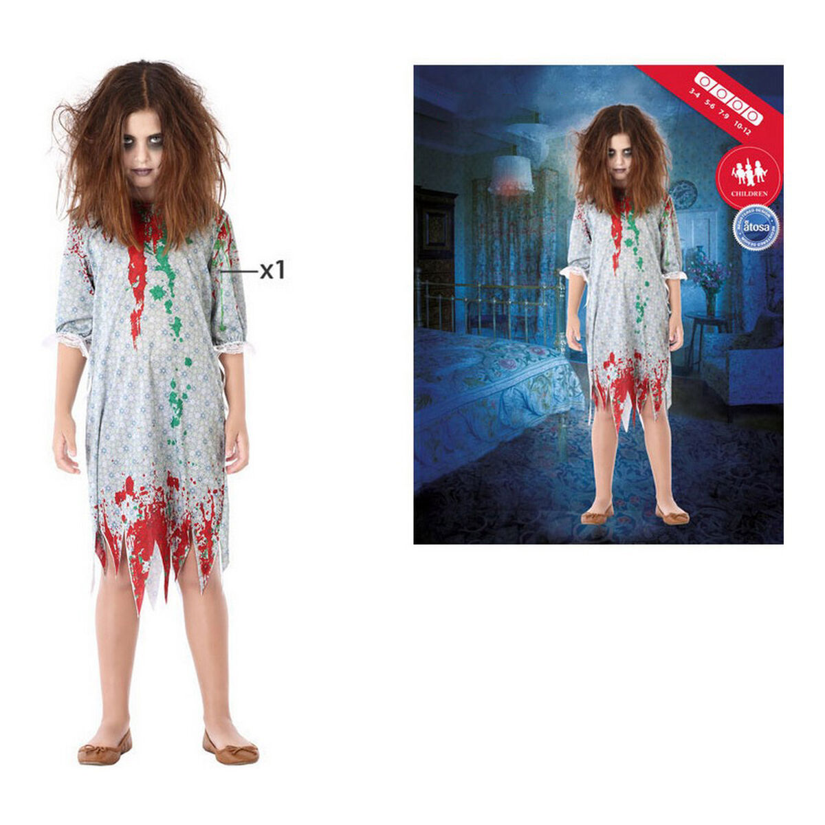 Маскарадные костюмы для детей Разноцветный Zombies (1 Предметы)-2