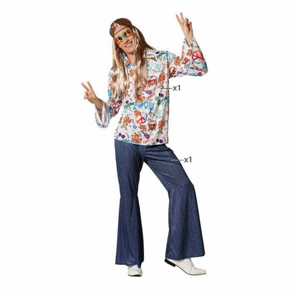 Маскарадные костюмы для взрослых Hippie-3