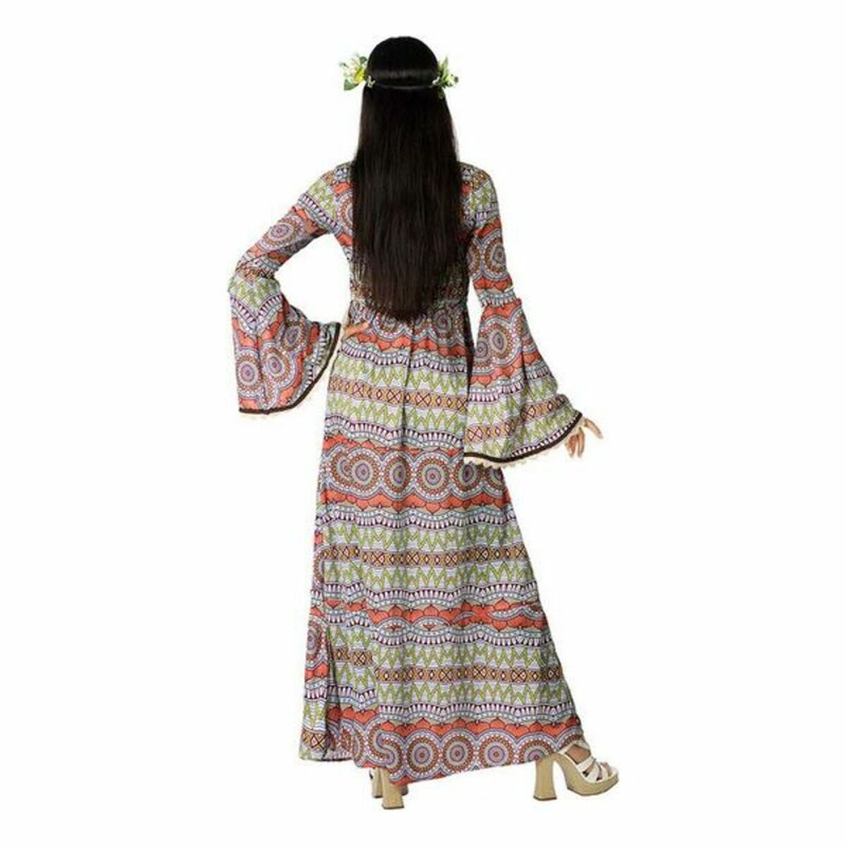 Маскарадные костюмы для взрослых Hippie Разноцветный (1 штук)-3