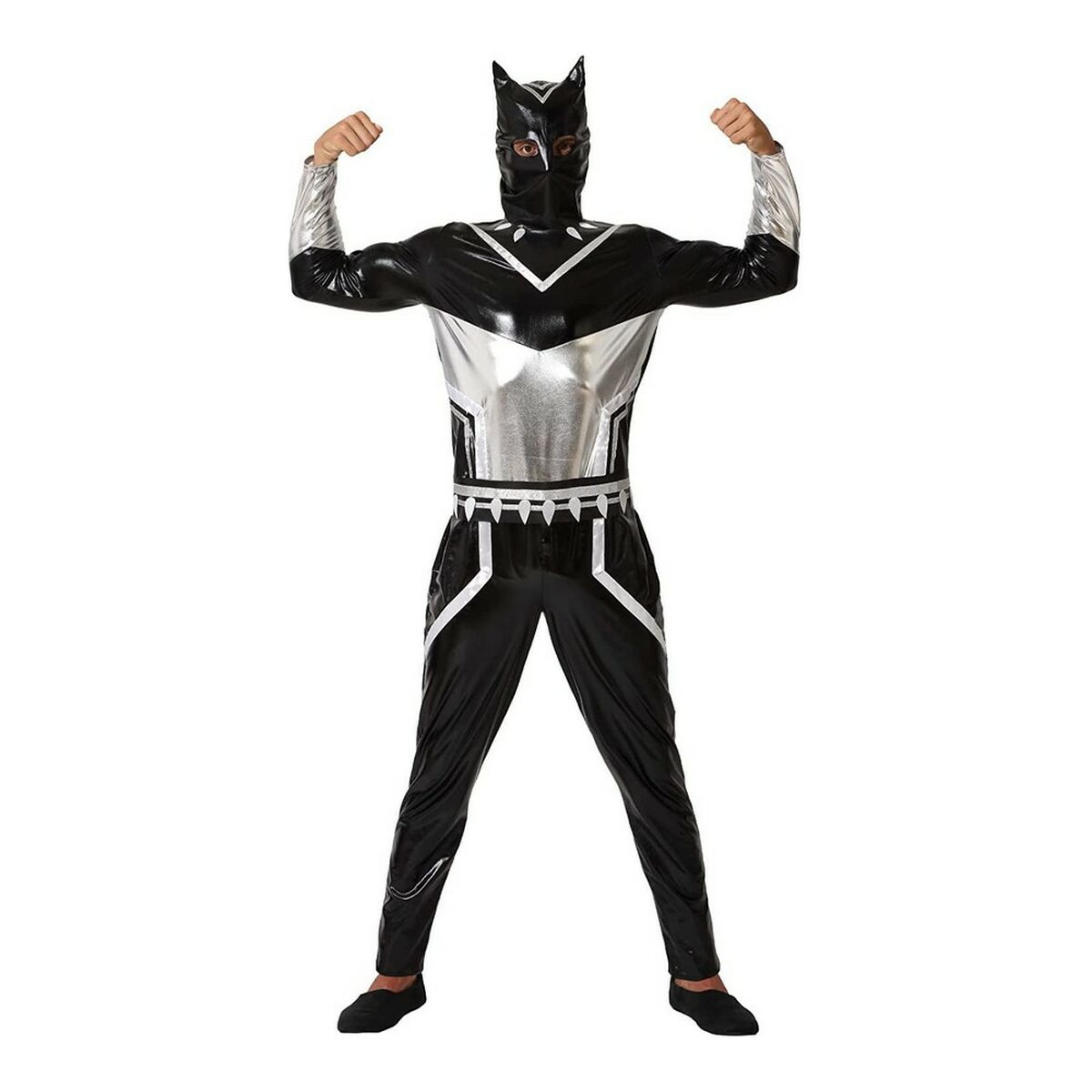 Маскарадные костюмы для взрослых Black Panther Чёрный Супер-герой-3