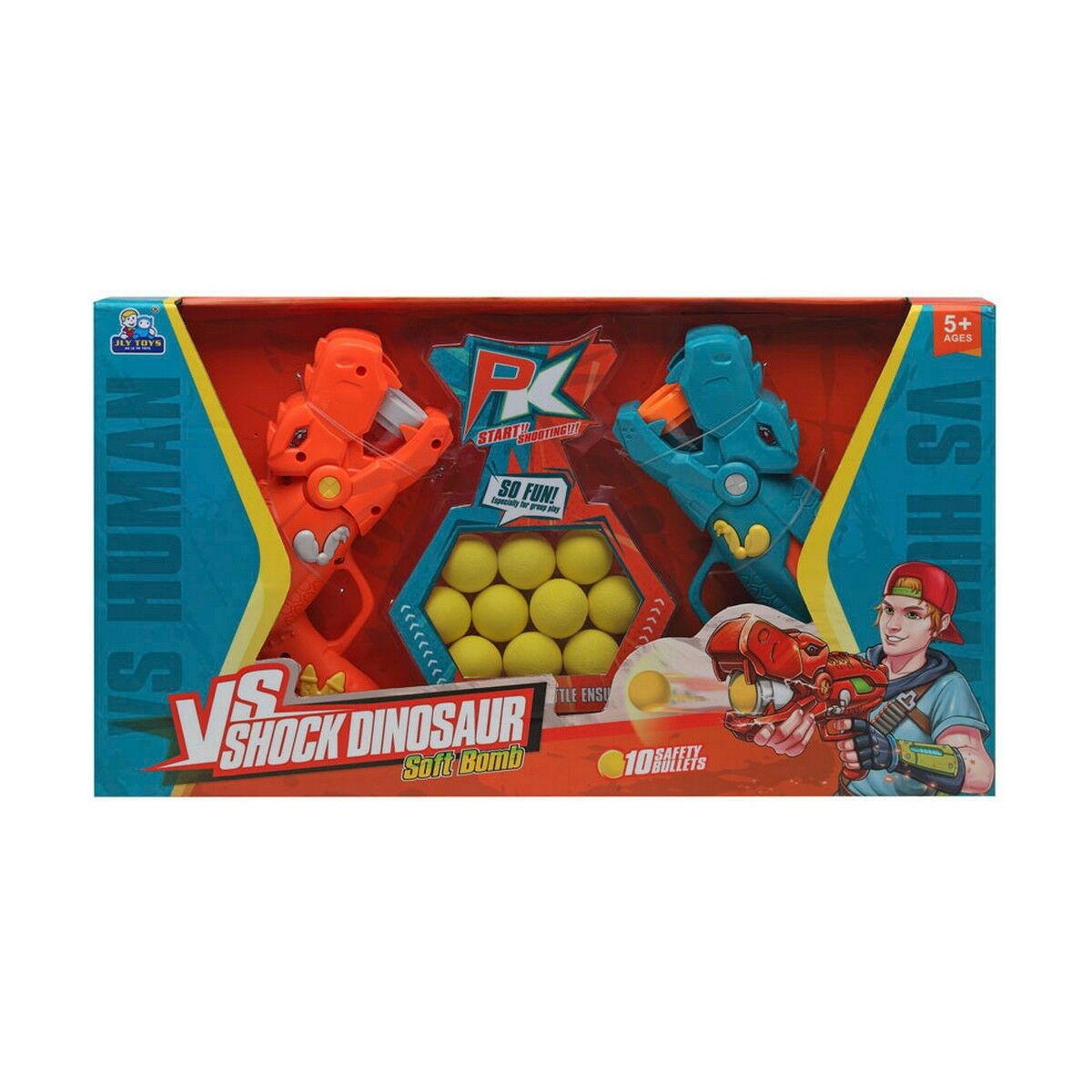 Пистолет, стреляющий мячиками Shock Dinosaur-2