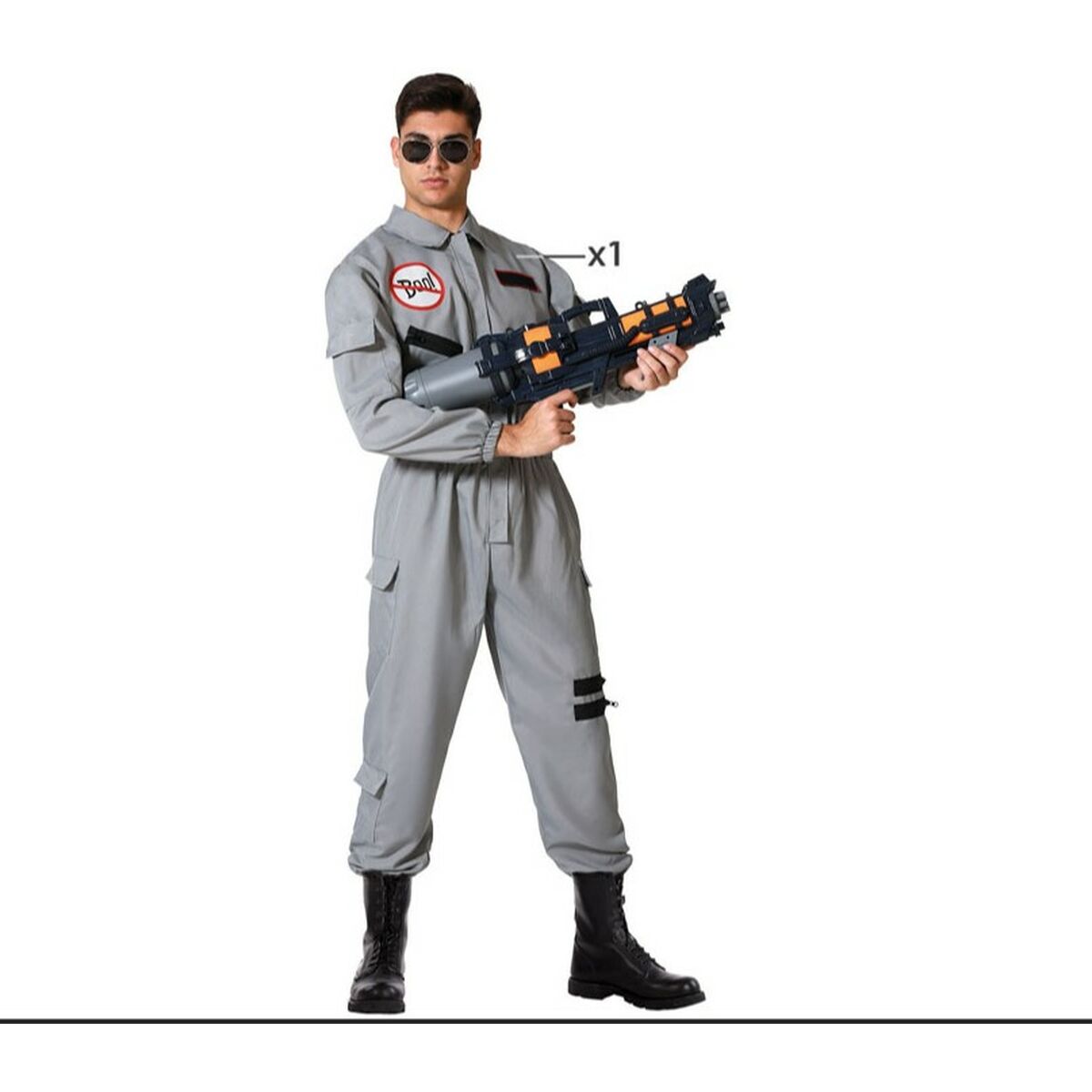 Costumi mascherati per adulti Esterminator Grigio