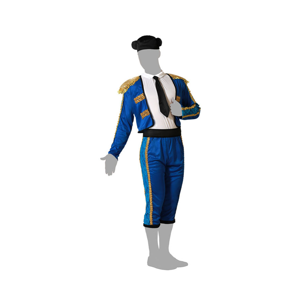 Costumes de mascarade pour adultes bleu Toreador fille XS/S