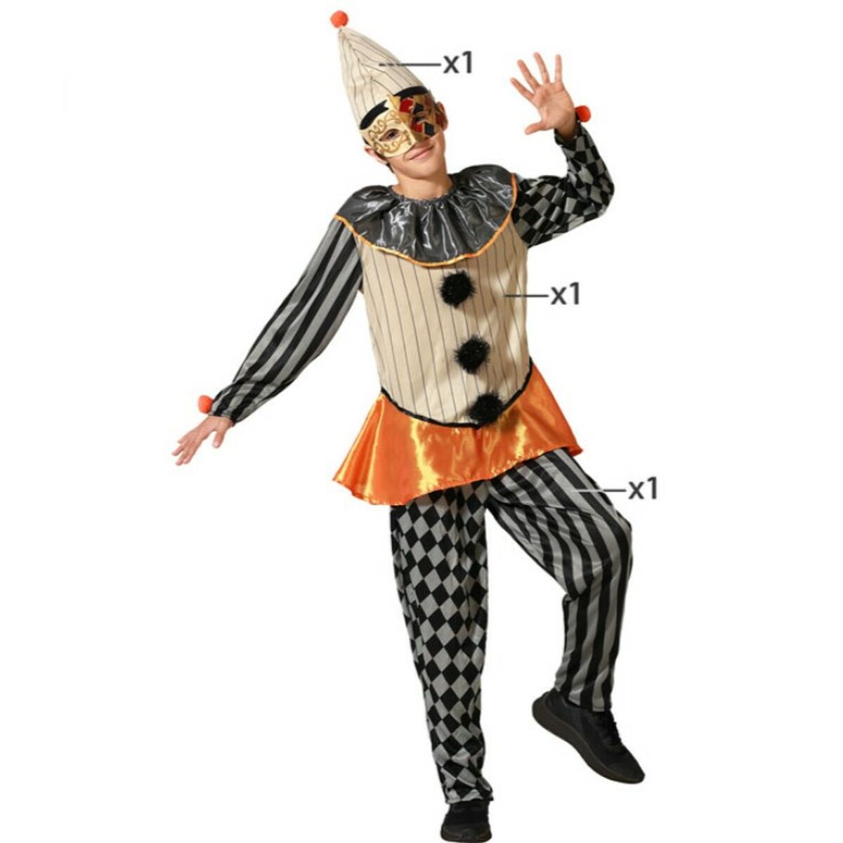 فستان تنكري لأطفال Harlequin-2