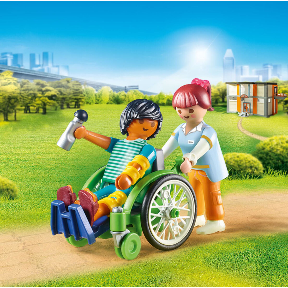 Playset Playmobil City Life Patient in Wheelchair 20 Предметы-2