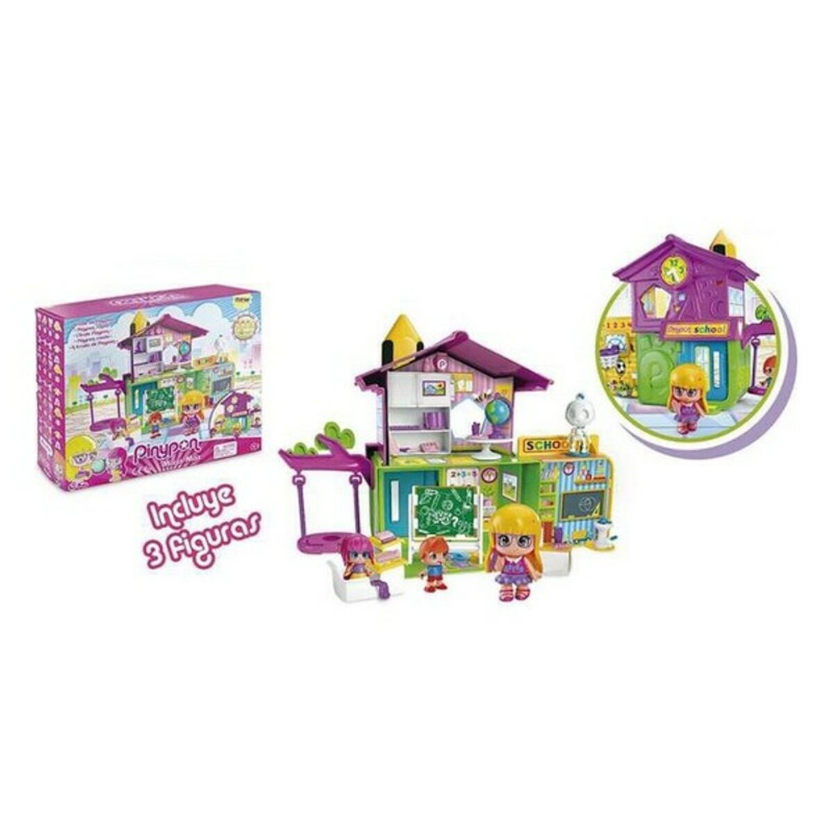 Playset Pinypon Mix is Max School Pinypon 700014102-6