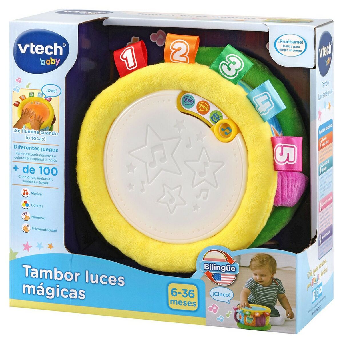Интерактивная игрушка Vtech Baby Барабан принтера (ES-EN)-3