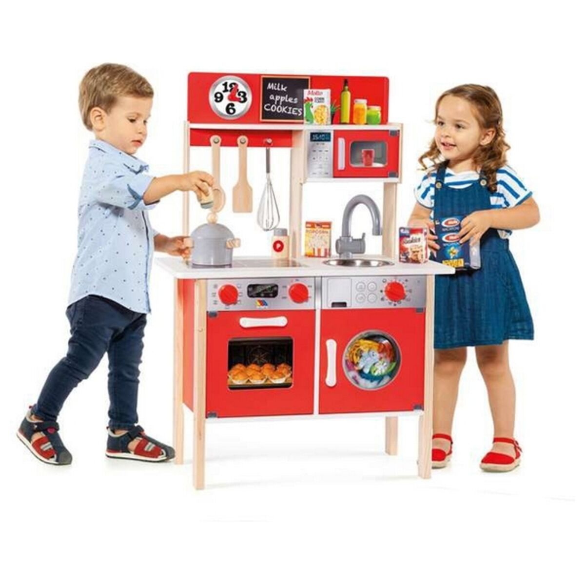 Игрушечная кухня Moltó 21292 Деревянный Красный (10 pcs)-7