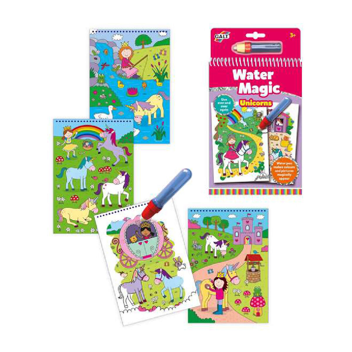 Книжка-раскраска Water Magic Diset A3079H-4