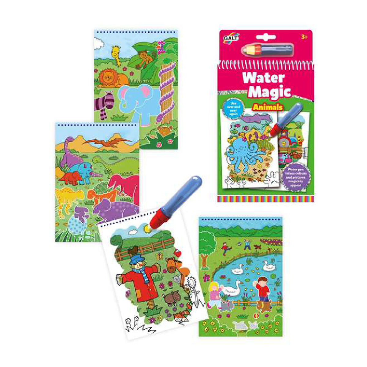 Книжка-раскраска Water Magic Diset A3079H-6