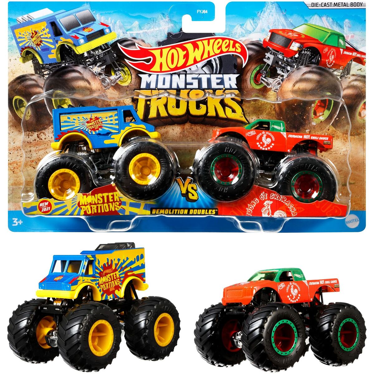 Monster Truck Hot Wheels Demolition Doubles 2 штук-2
