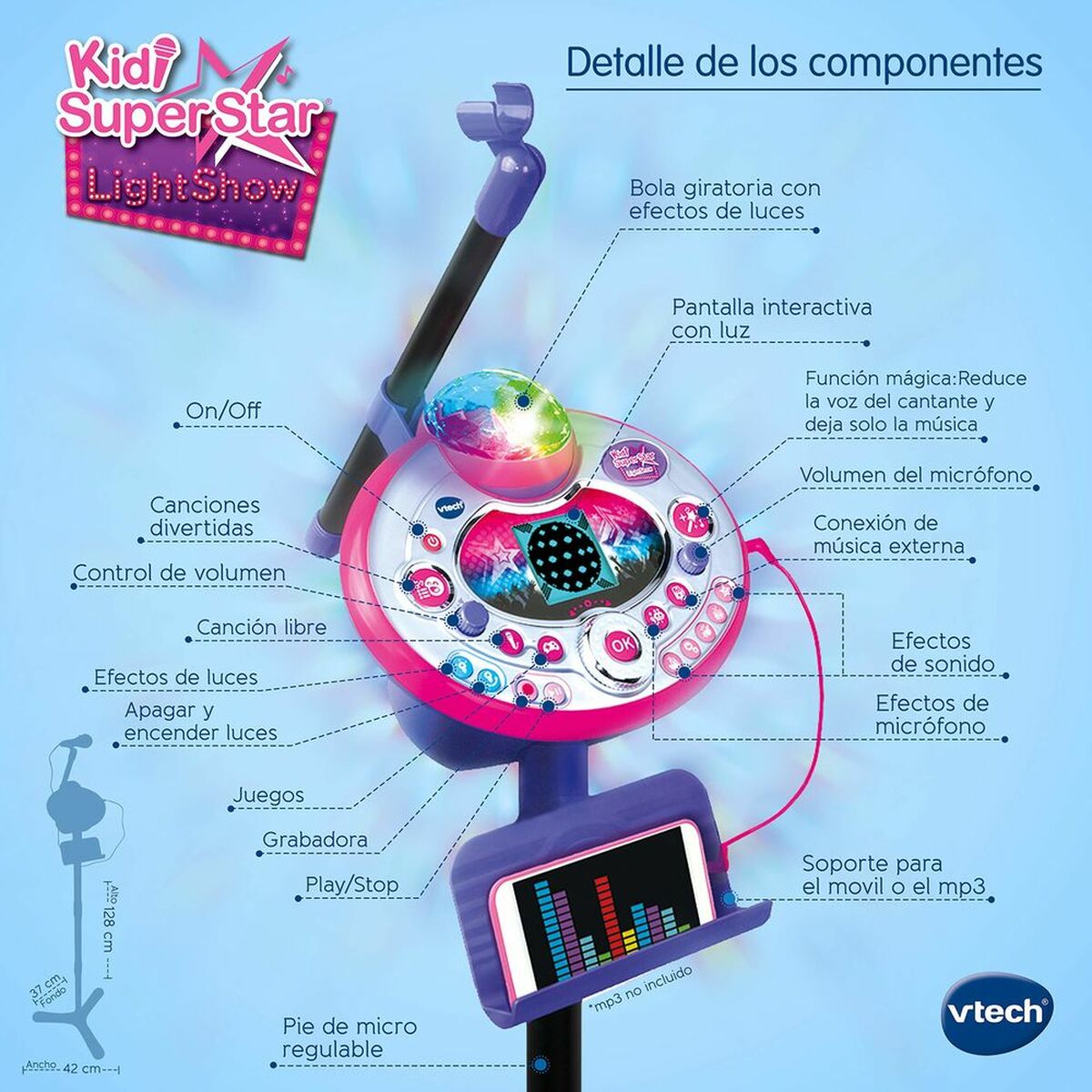 Kараоке-микрофоном Vtech Kidi Super Star-5