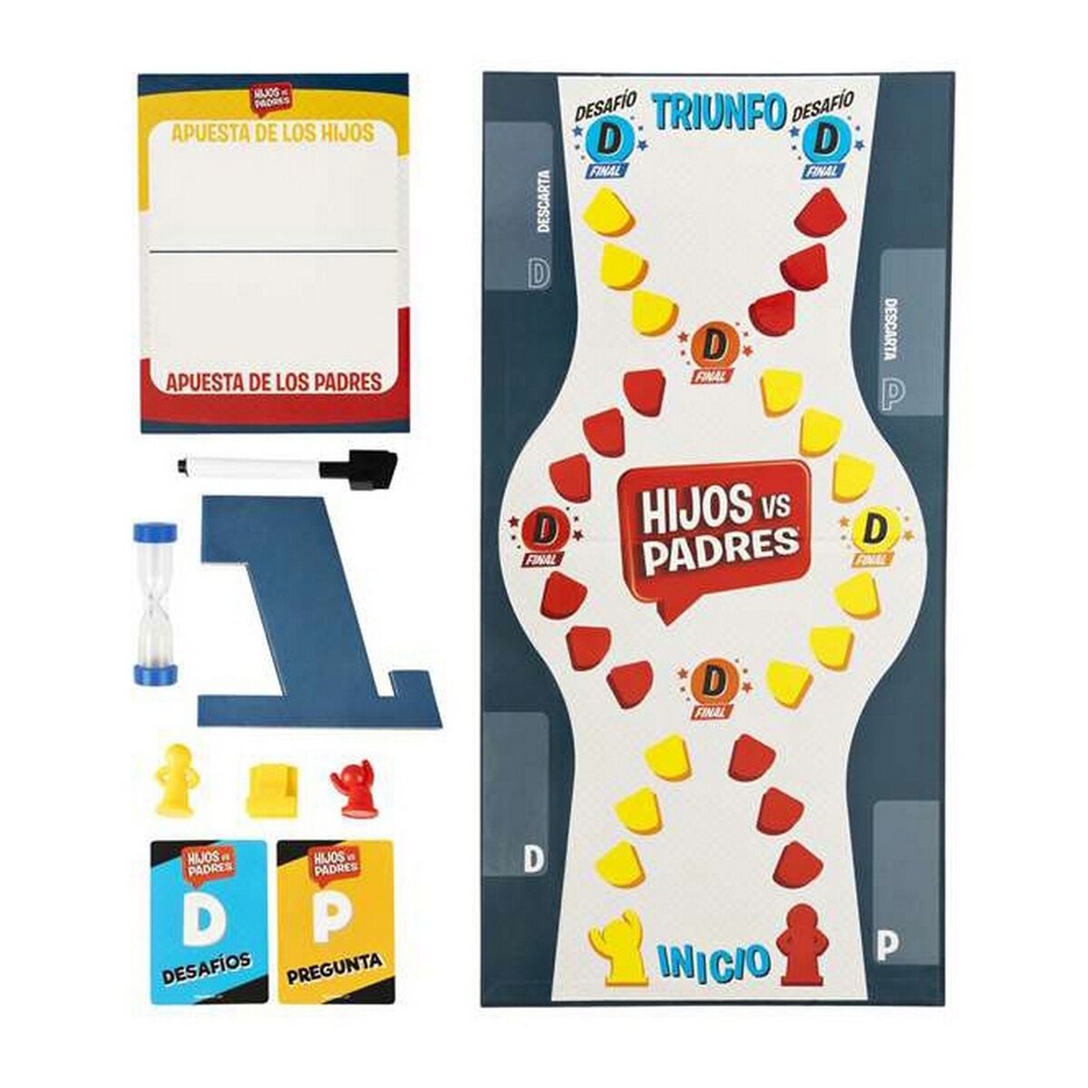 Настольная игра Spin Master Hijos vs Padres 206 Предметы 26,99 x 26,99 x 5,4 cm-5