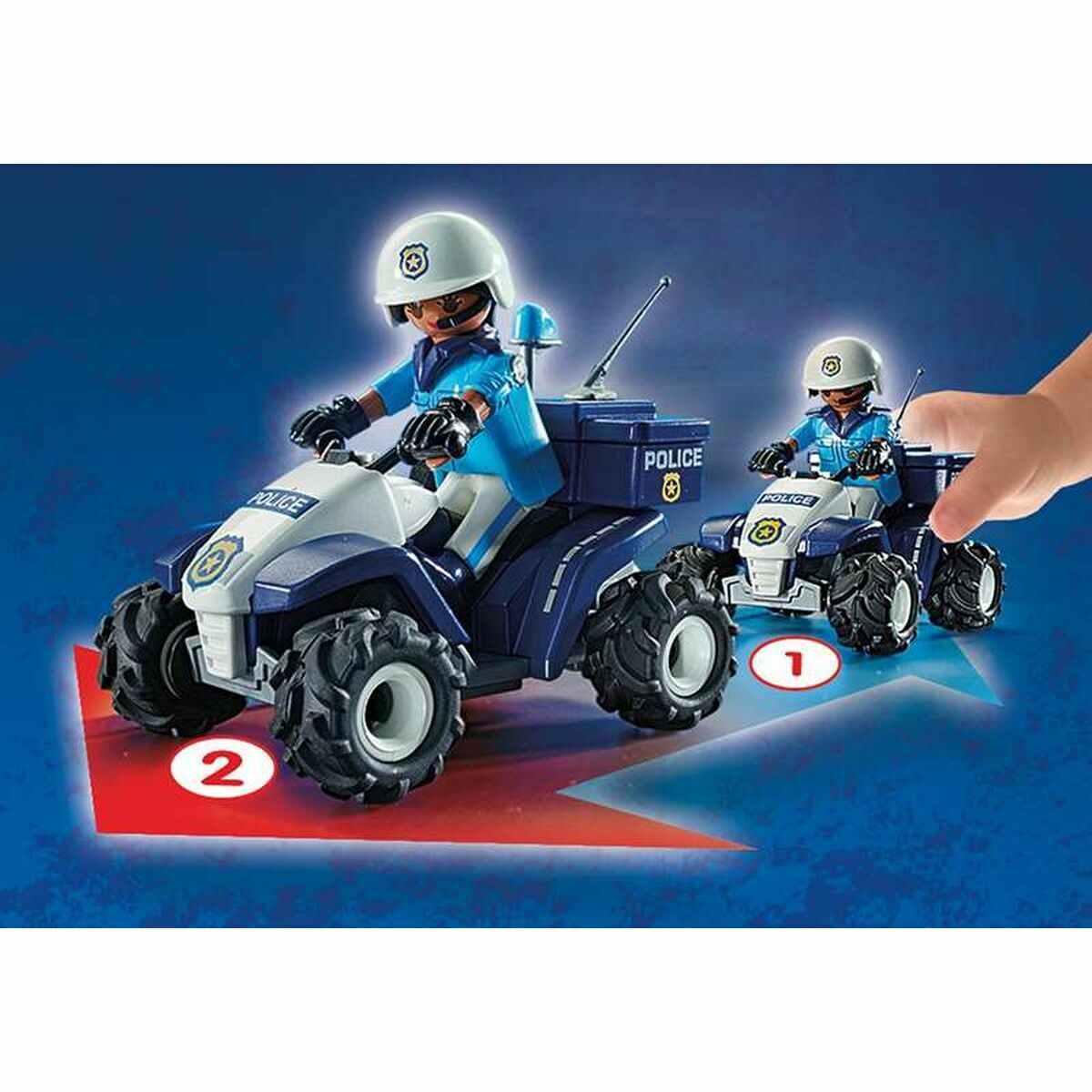 Набор машинок Playmobil Speed Quad City Action 71092 Полиция (21 pcs)-3