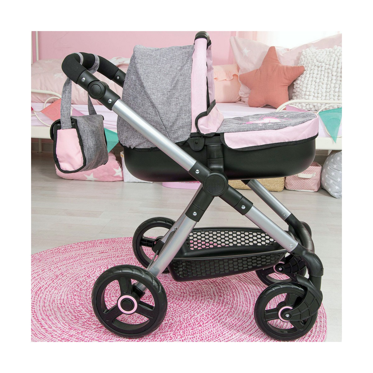 Reig Stule Pram Doll Stroller Grey 63 cm-6