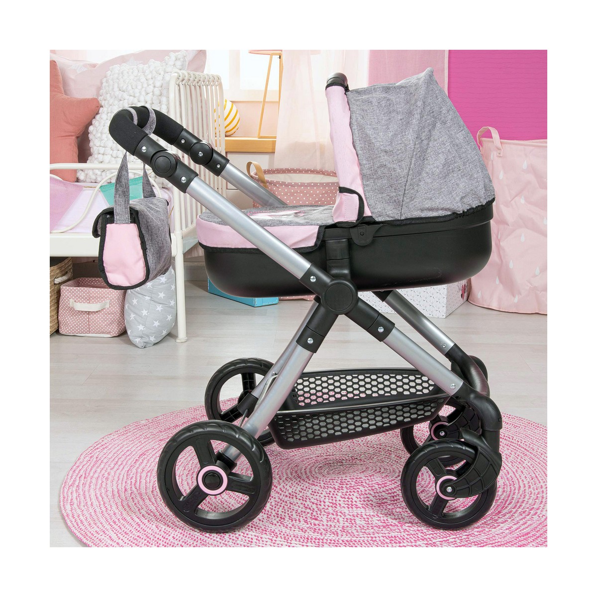 Reig Stule Pram Doll Stroller Grey 63 cm-7