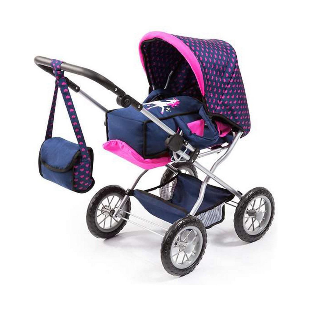 Reig Big Combi Doll Stroller Blue гулобӣ-2