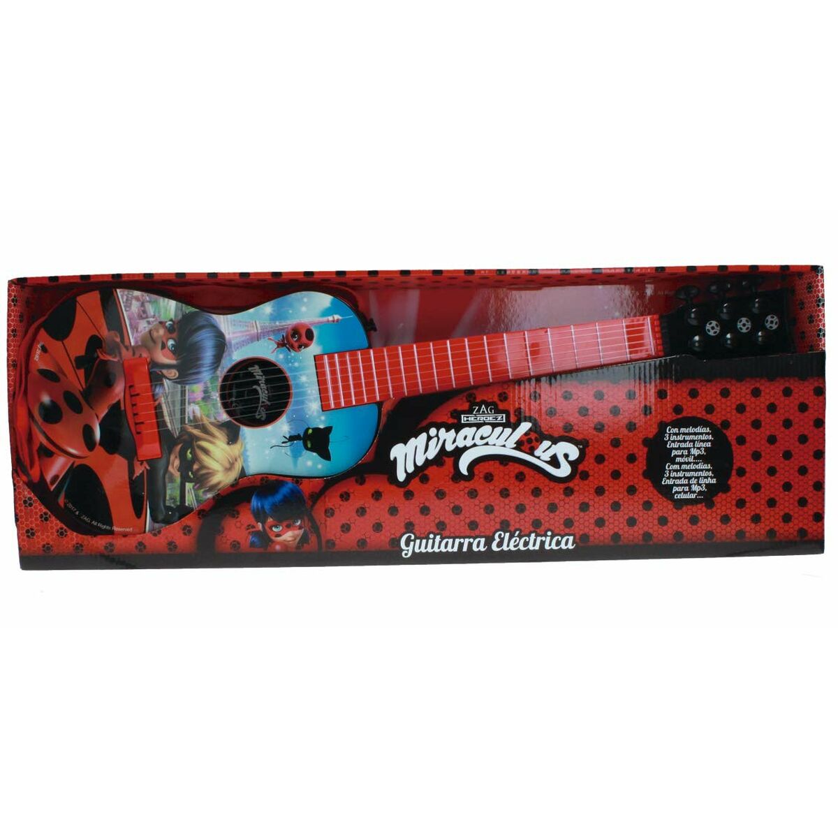 Детская гитара Lady Bug 2682 Красный-2