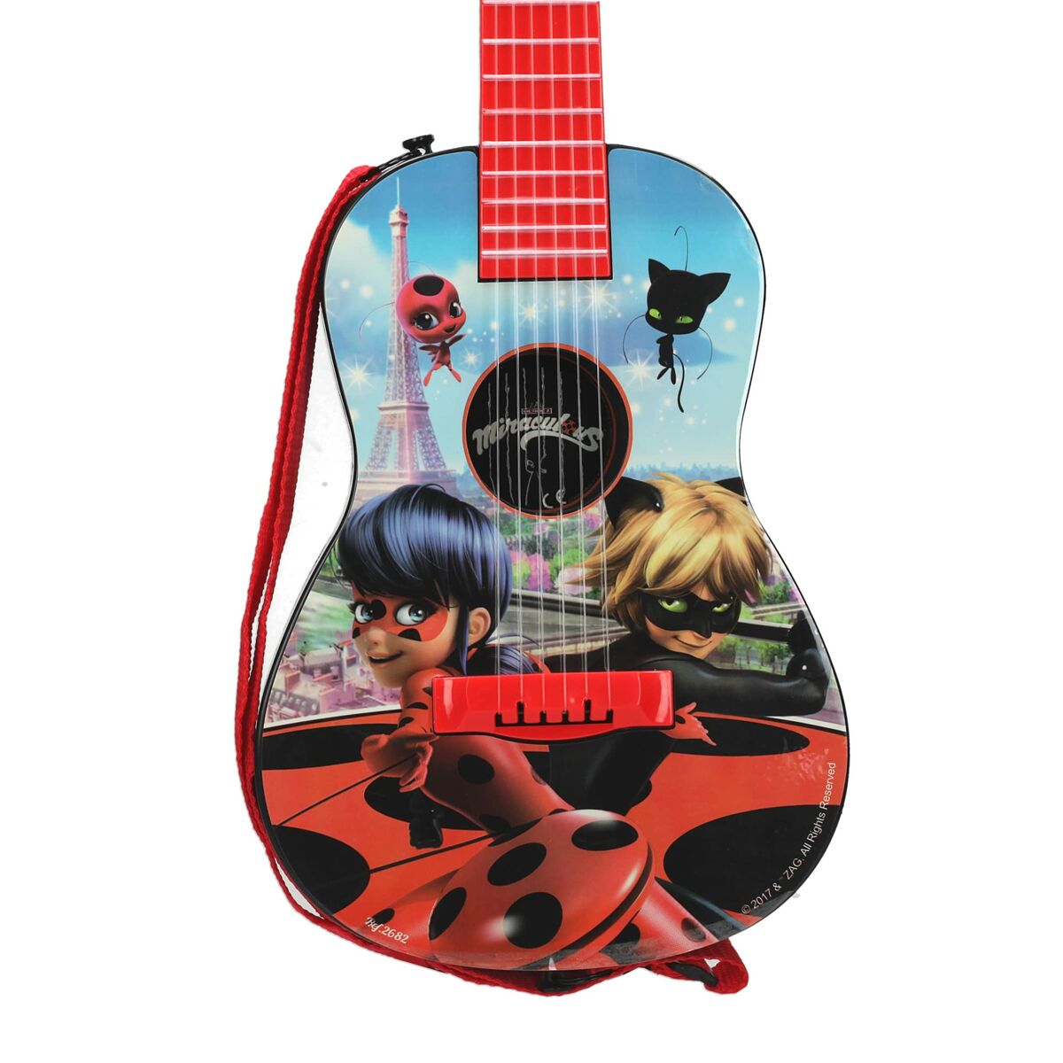 Детская гитара Lady Bug 2682 Красный-3