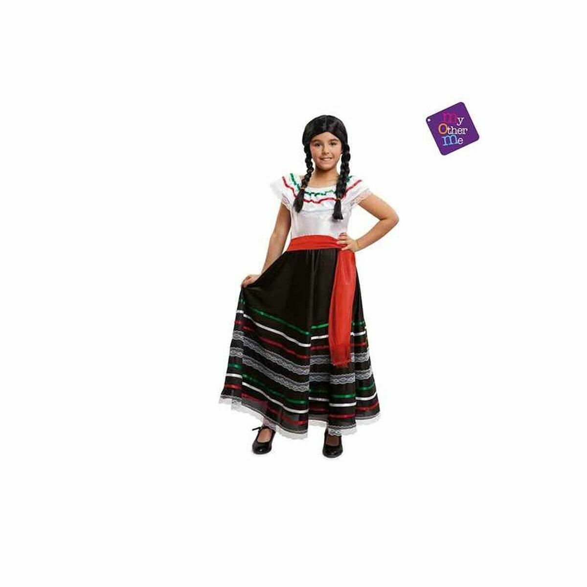 Çocuklar için süslü elbise My Other Me Mexican (2 Öğe)