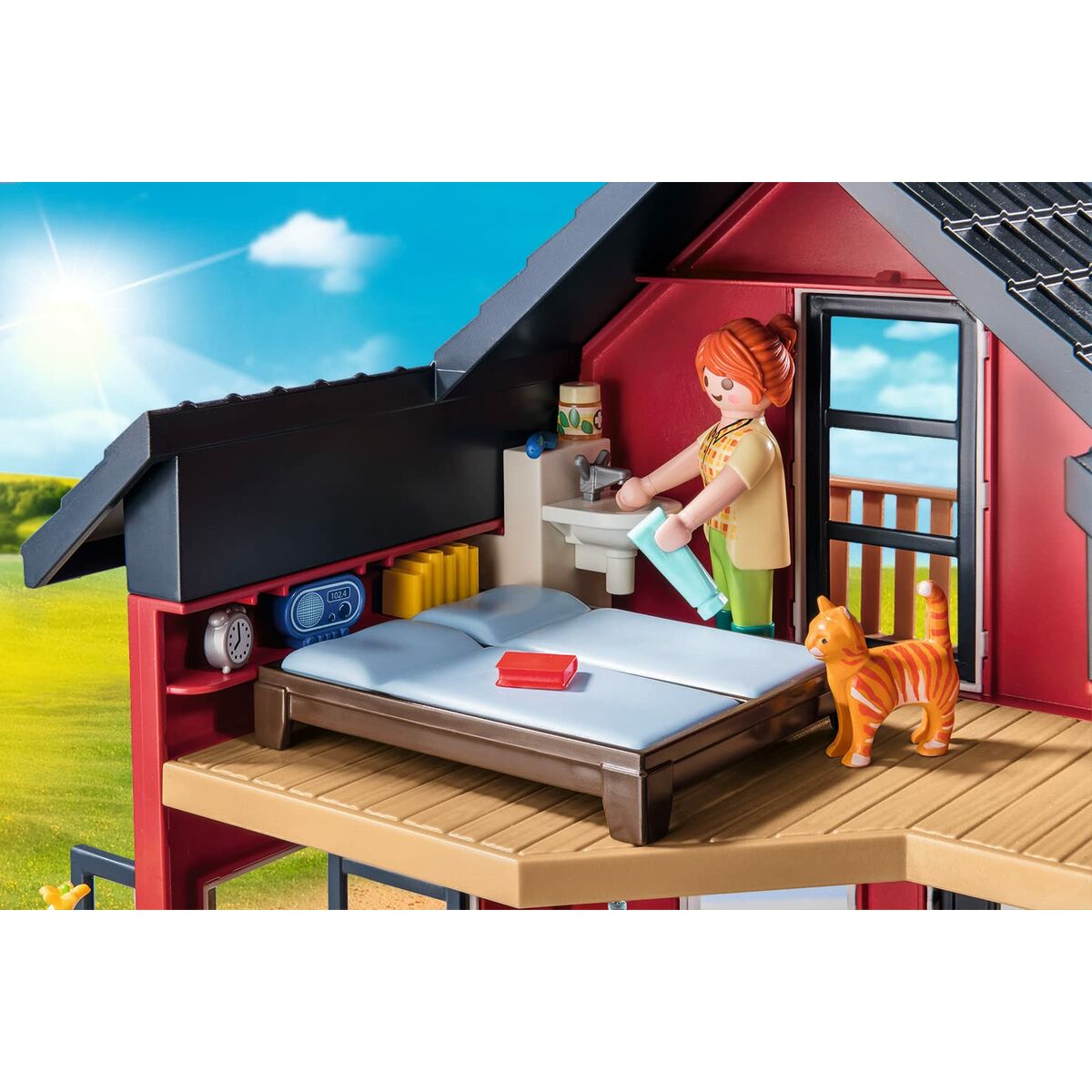 Playset Playmobil 71248 Country Furnished House with Barrow and Cow 137 Предметы-4
