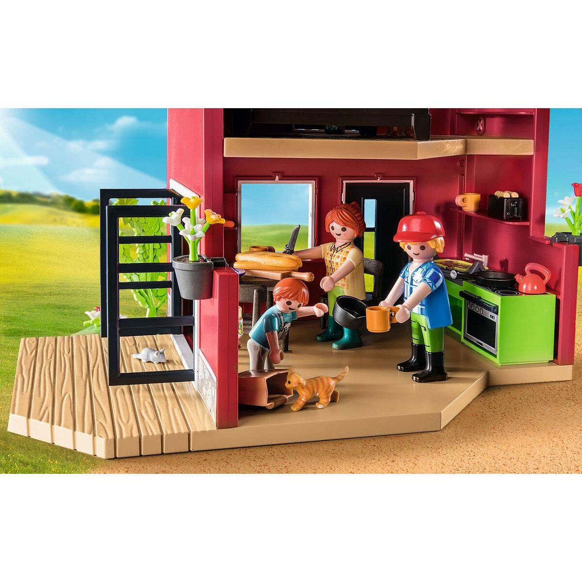 Playset Playmobil 71248 Country Furnished House with Barrow and Cow 137 Предметы-5