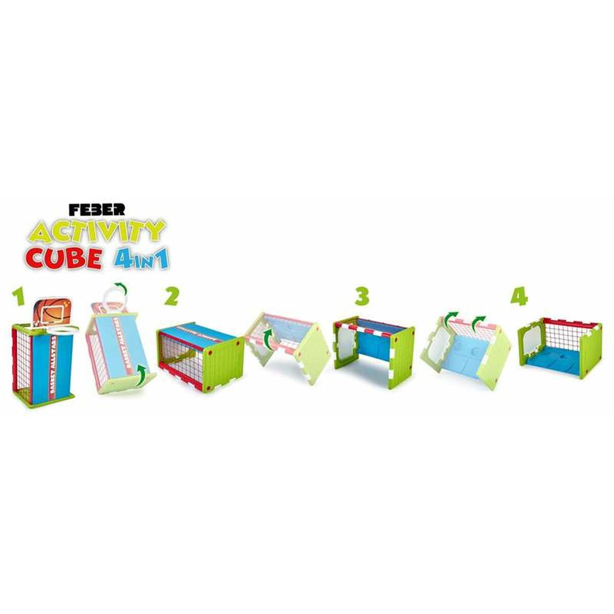 Dexterity game Feber Activity Cube 4 in 1 Multisport-2