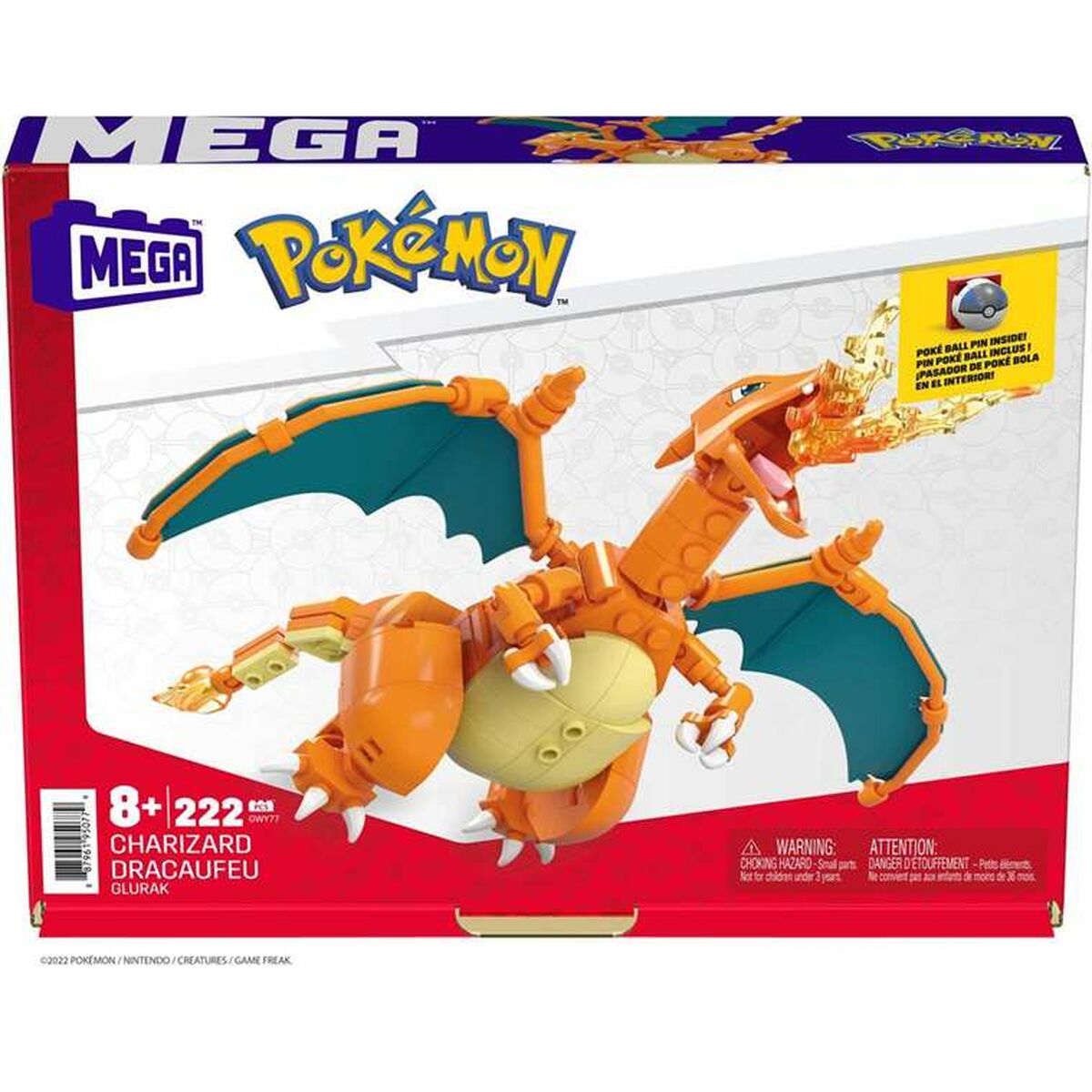 Строительный набор Pokémon Mega Charizard 222 Предметы-6