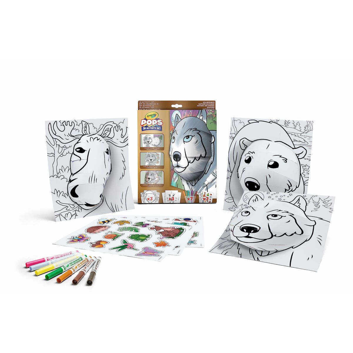 Рисунки для рисования Crayola 3D Color Pops Mystical природа-2