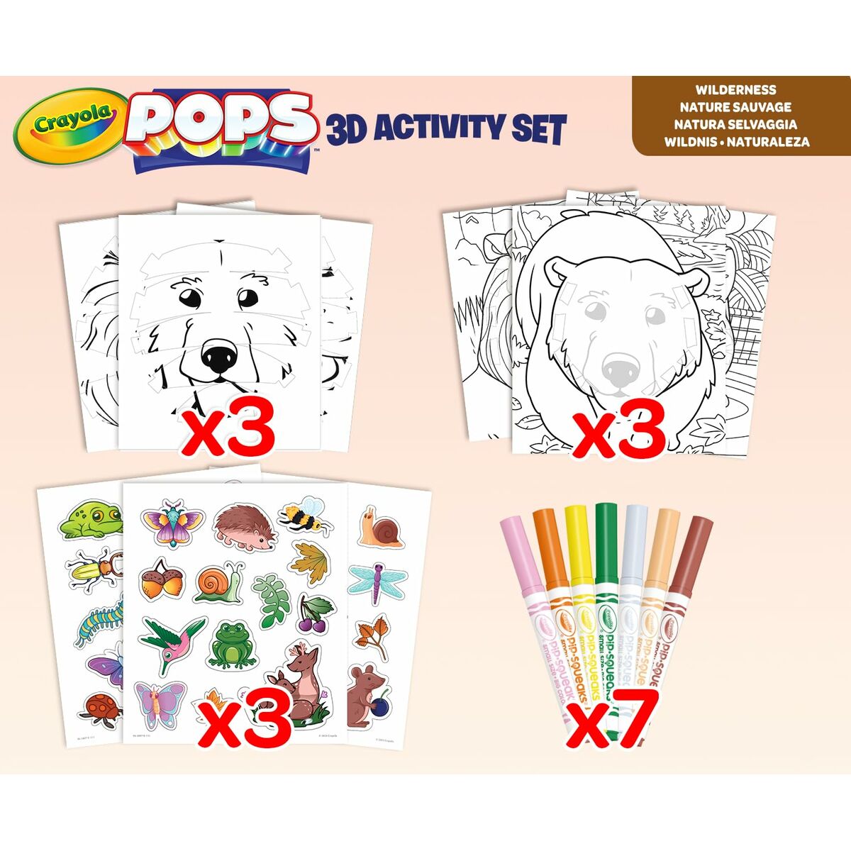 Рисунки для рисования Crayola 3D Color Pops Mystical природа-5