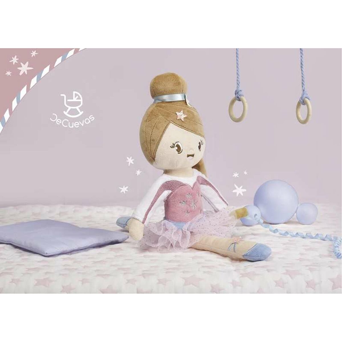 Doll rag Decuevas Gala fiber 36 cm-5