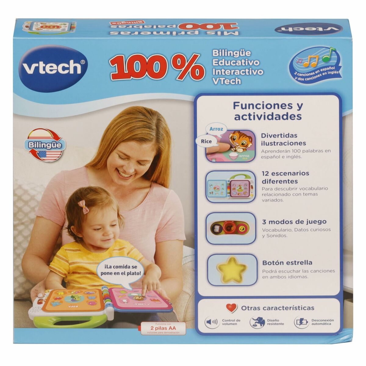Детская интерактивная книга Vtech  Mis primeras 100 palabras-6