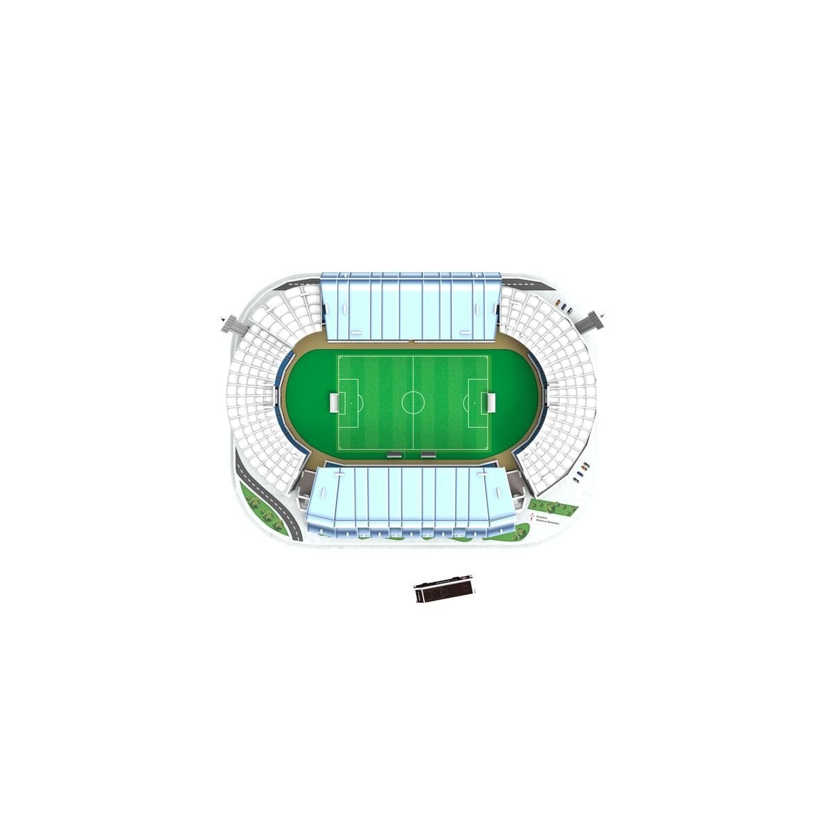 3D-паззл Bandai Abanca Balaídos RC Celta de Vigo стадион-2