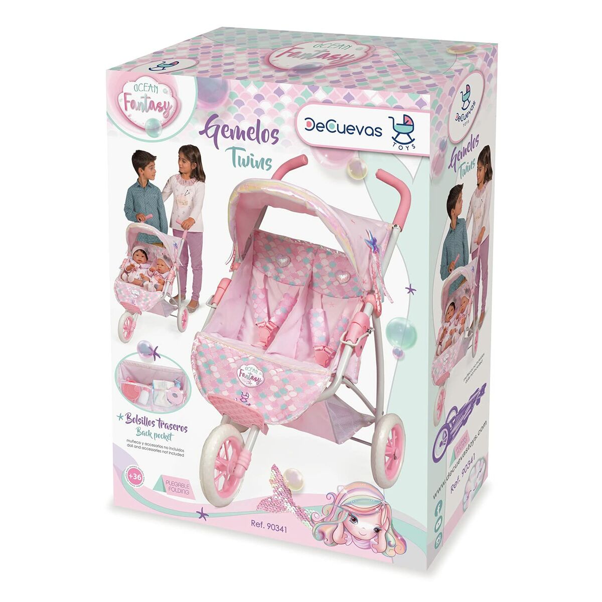 Decuevas Fantasy Double Doll Stroller 75 x 48 x 70 см-2