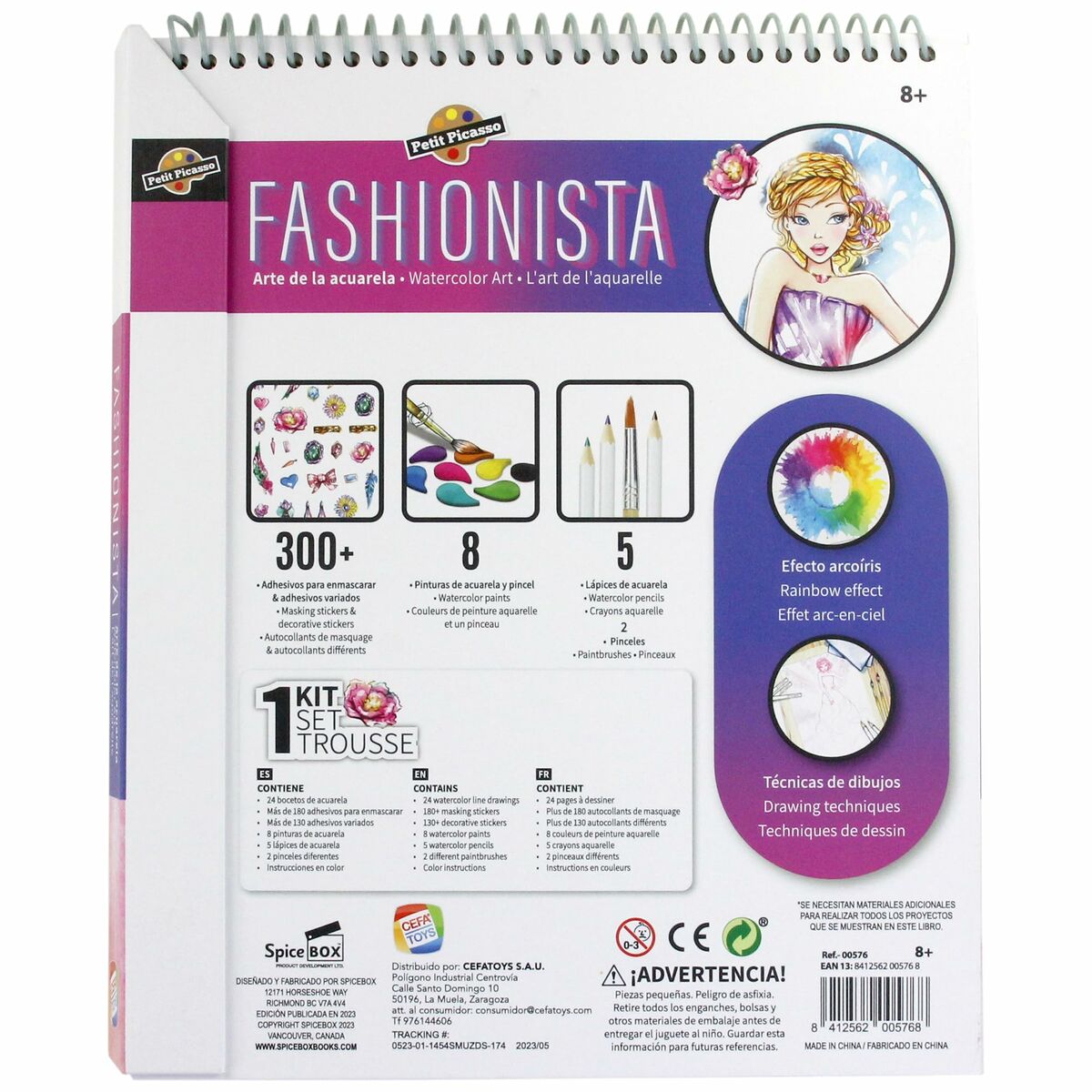 Книжка-раскраска Cefatoys Fashionista-4