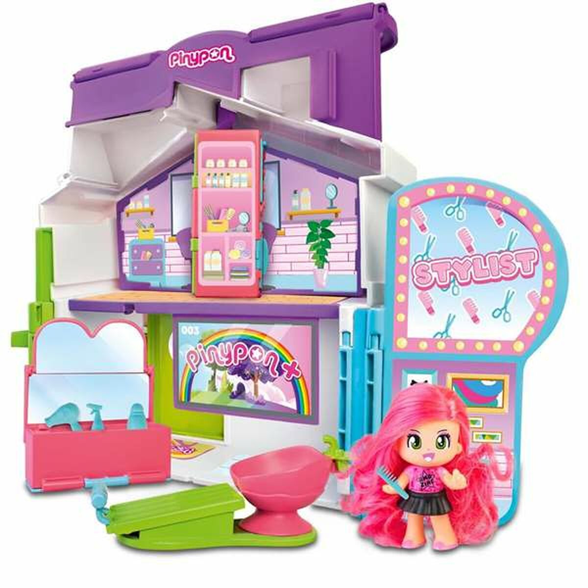 Playset Pinypon Chef & Stylist & High School 3-в-1-4