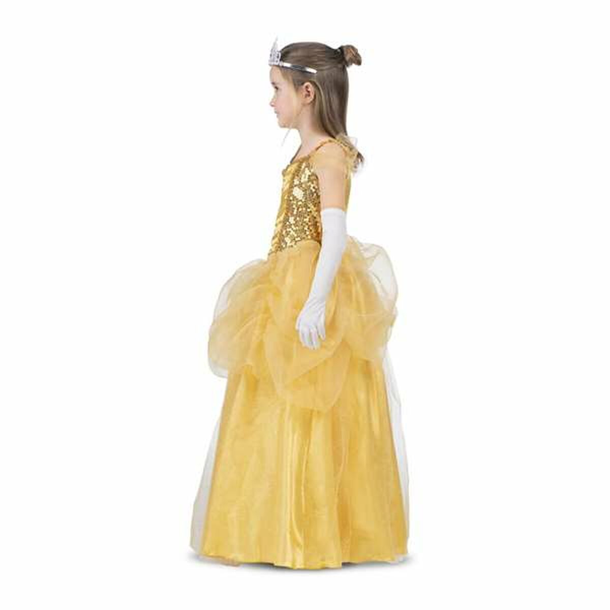 فستان فاخر للأطفال My Other Me Yellow Princess Belle 4 عناصر-2