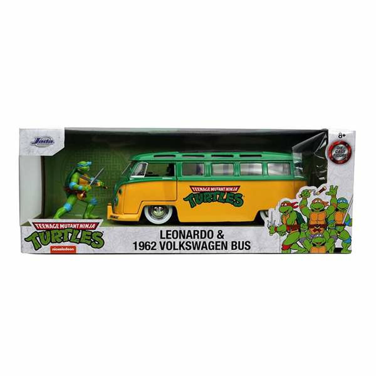 Playset Teenage Mutant Ninja Turtles Leonardo & 1962 Volkswagen Bus 2 Предметы-3