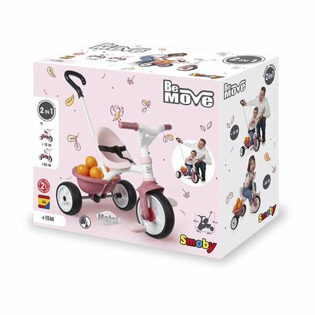 Трицикл Smoby Be Move Розовый-2