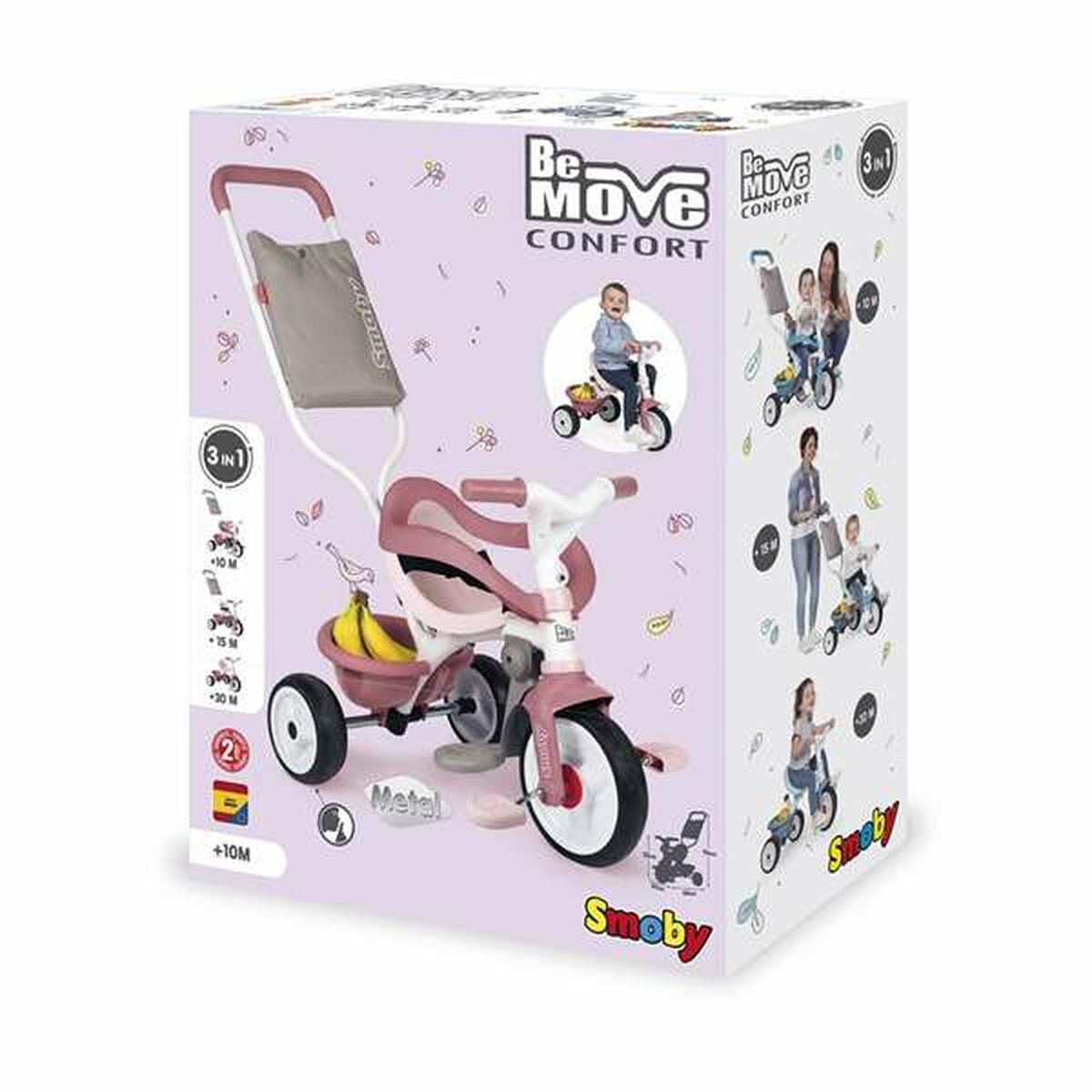 Трицикл Smoby Be Move Confort Розовый-2