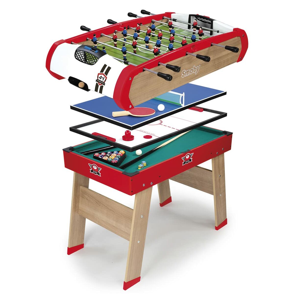Футбольный стол Smoby Powerplay 4 в 1 87 x 120 x 90 cm-4