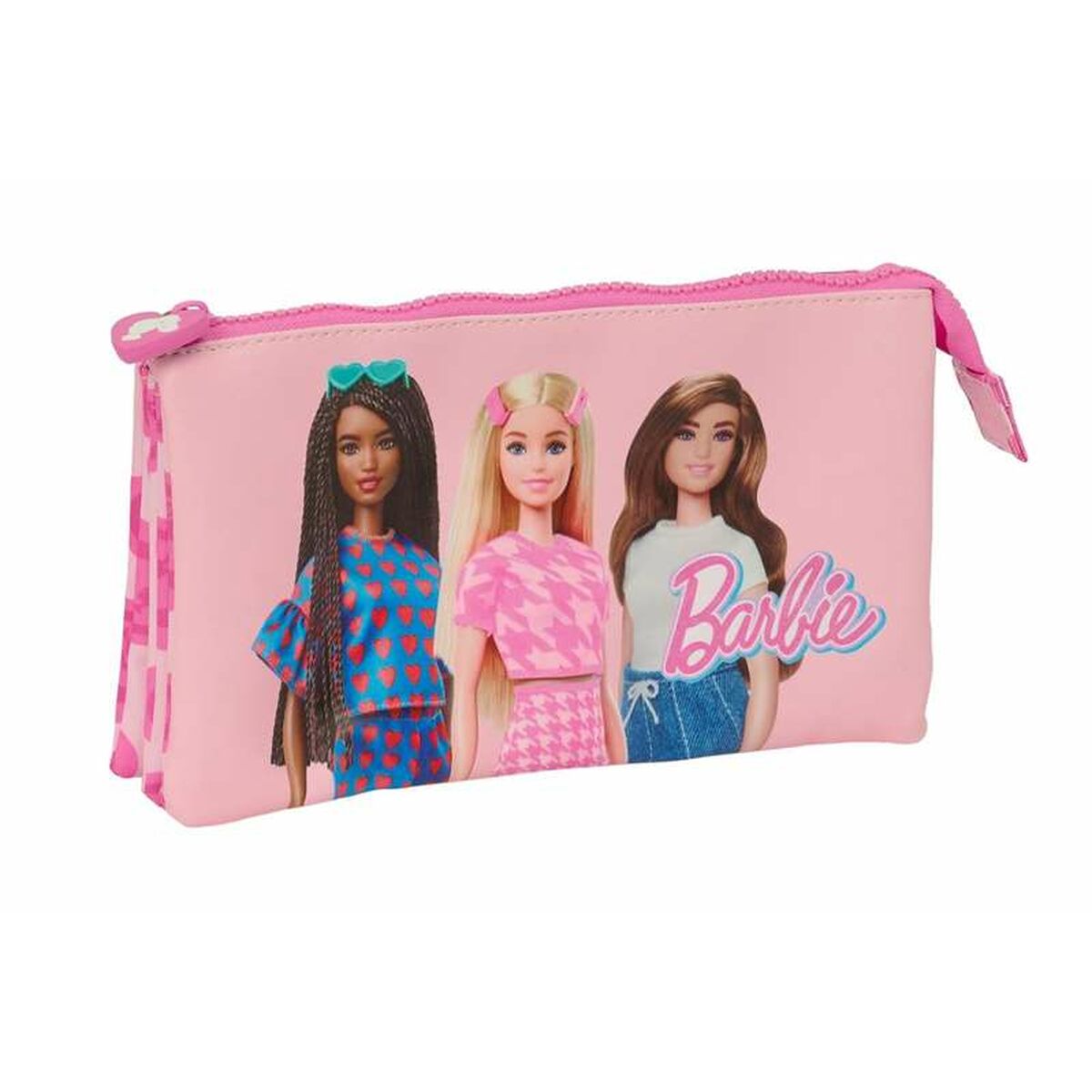 Тройной пенал Barbie Розовый 22 x 12 x 3 cm-2