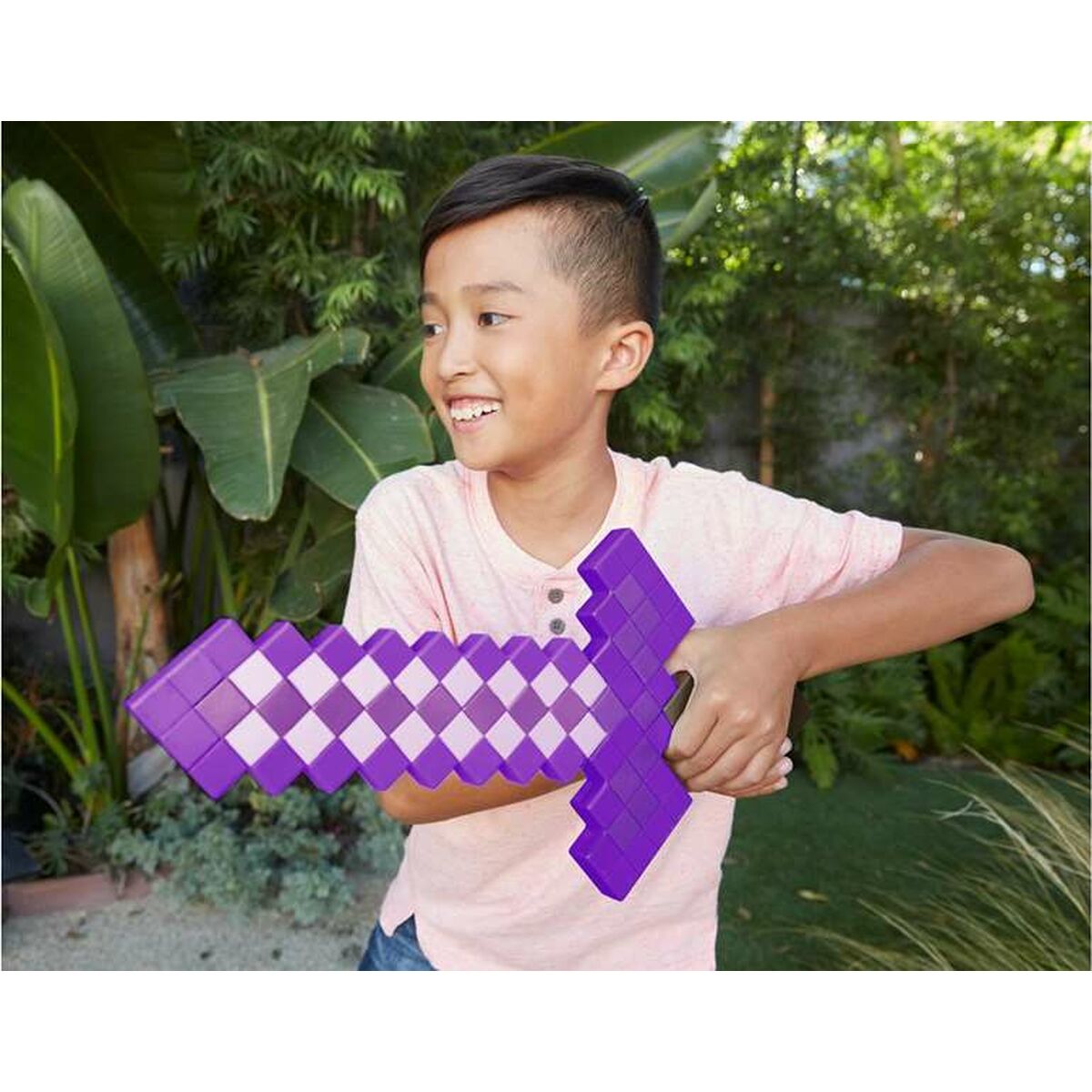 Espada de brinquedo Minecraft roxo-3